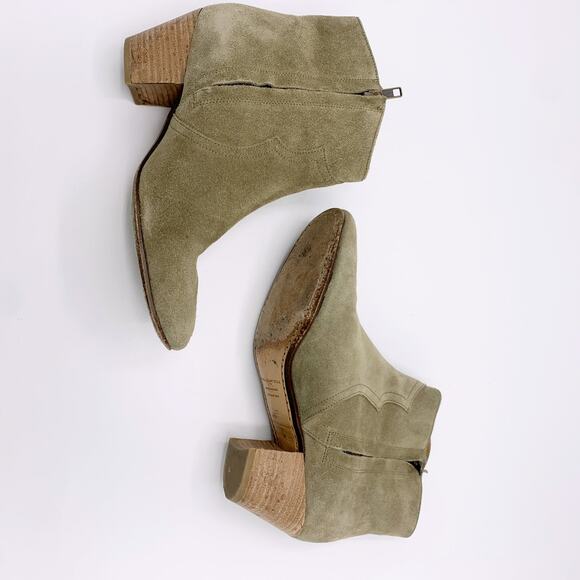 Isabel Marant Etoile Dicker Suede Leather Boots - Picture 9 of 13